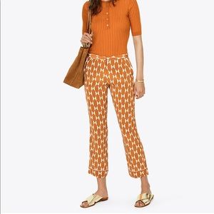 Offers Welcome!! NWT Tory Burch Devi Pant - Gold Diamond Tile